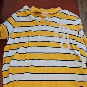 Kids Yellow Striped Shirt